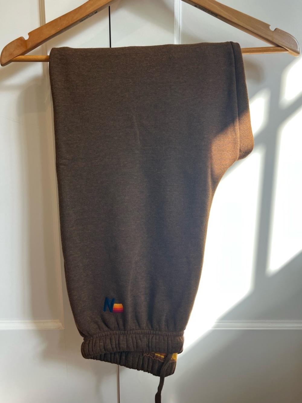 Aviator Nation Logo Sweatpants in Chocolate - Picture 4 of 9
